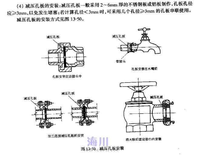 减压孔板与法兰的连接方式问题