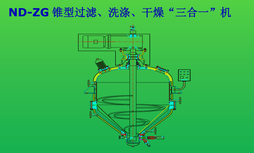 新一代过滤洗涤干燥三合一设备