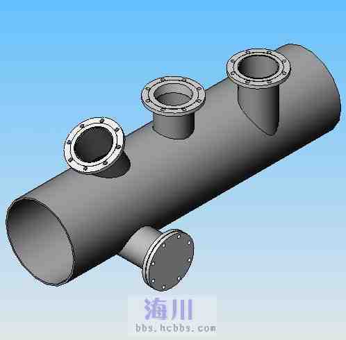 solidworks的异径三通展开放样工作法,必将取代autocad工作法