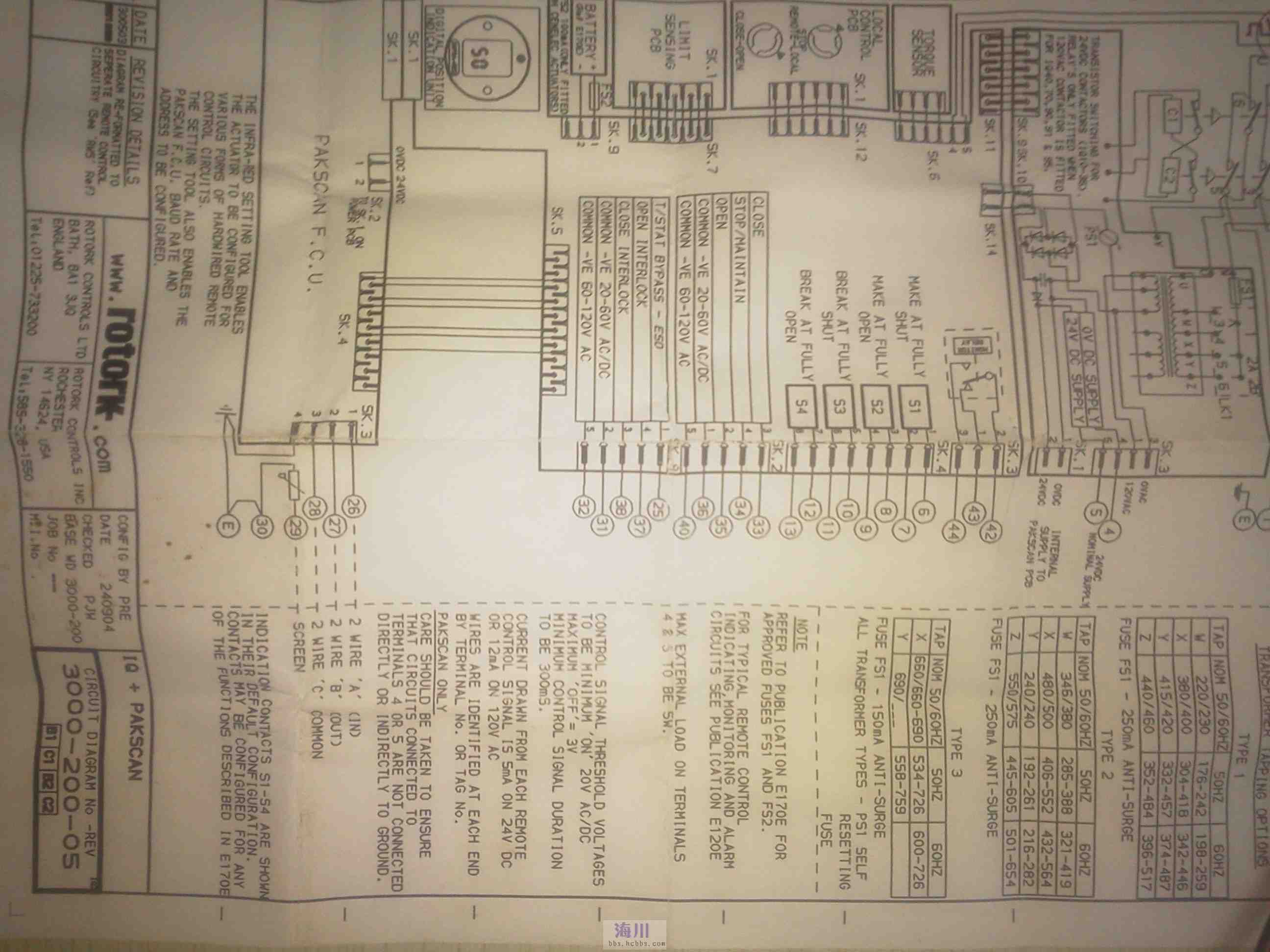 rotork端子接线图图片