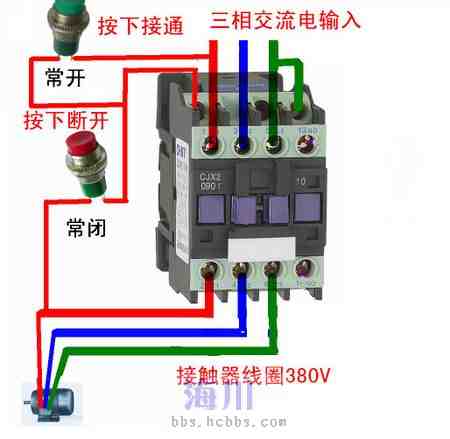 48v直流接触器接线图解图片