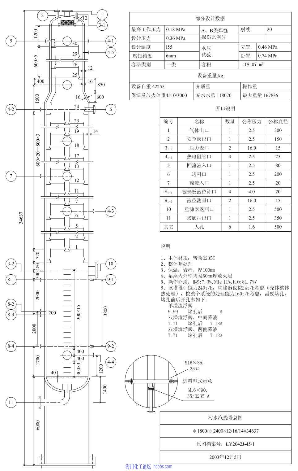 汽提塔结构图图片