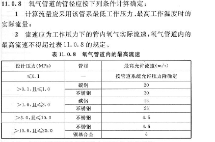 氧氣在管道中的流速是多少如何計算?